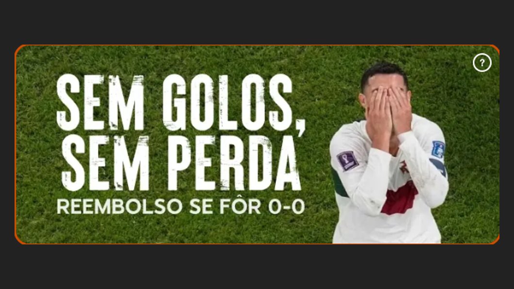Reembolso se o jogo acabar 0-0 na 888Bets