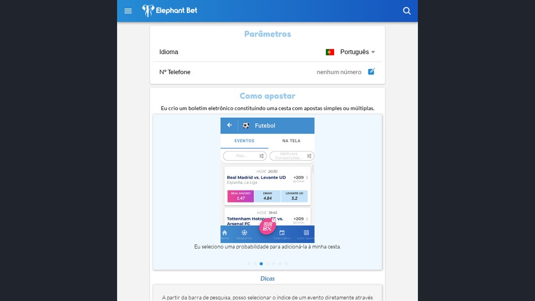 Ajuda da Elephant Bet Zone: como fazer uma ficha rápida