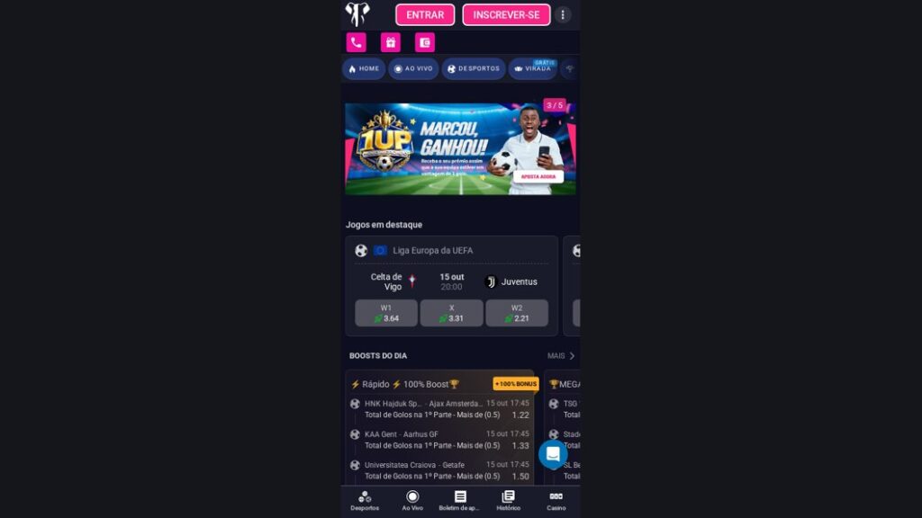 Site móvel da Elephant Bet