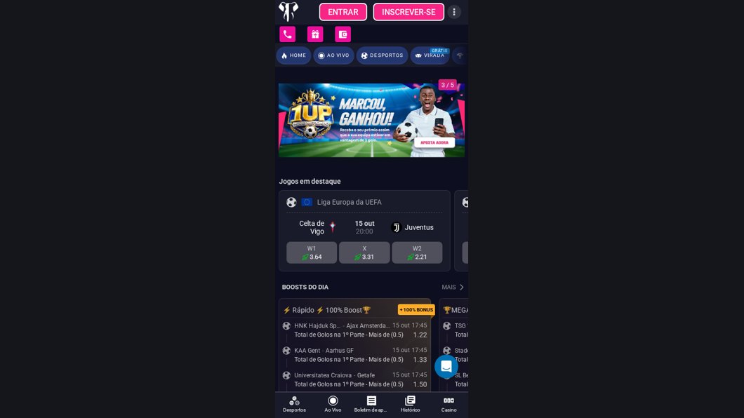 Site móvel da Elephant Bet