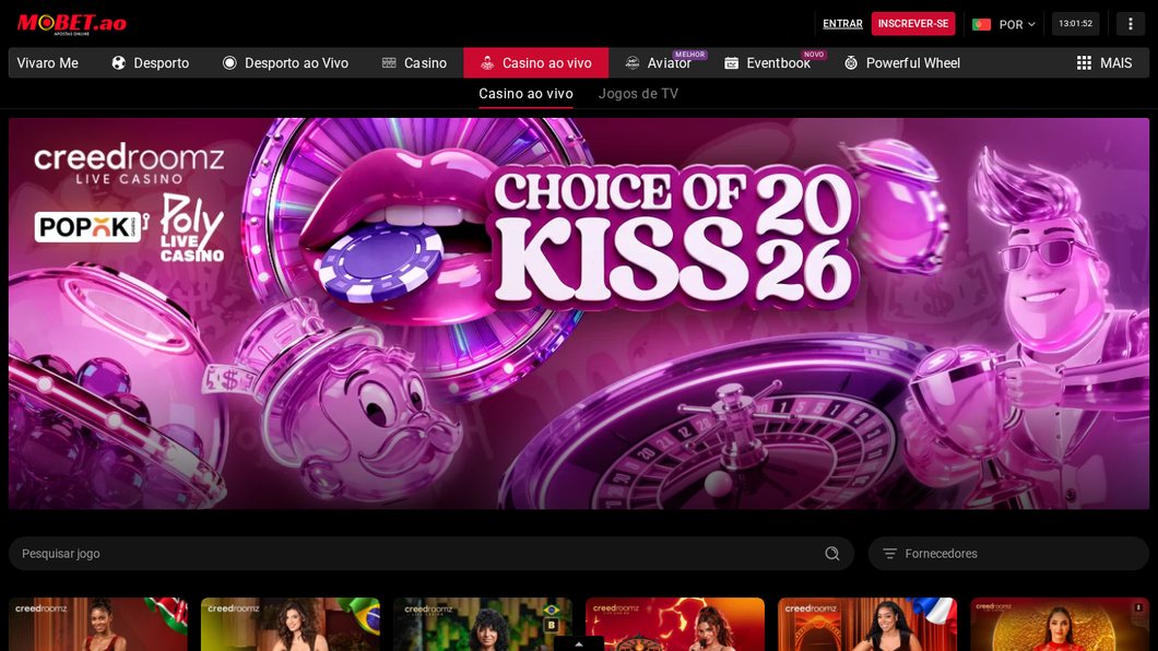 Casino ao vivo da MoBet