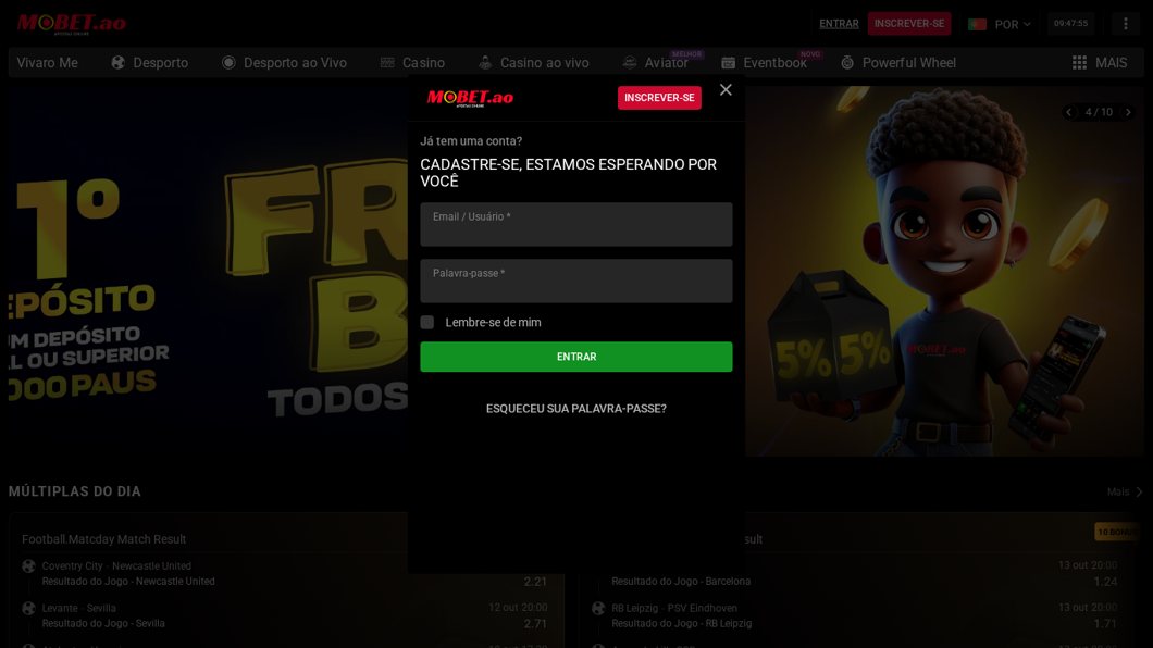 Iniciar sessão na MoBet